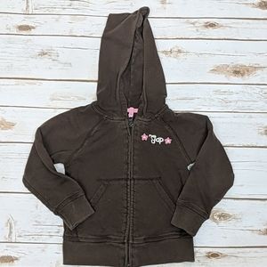 Baby Gap 4T Brown Zip Up Hoodie